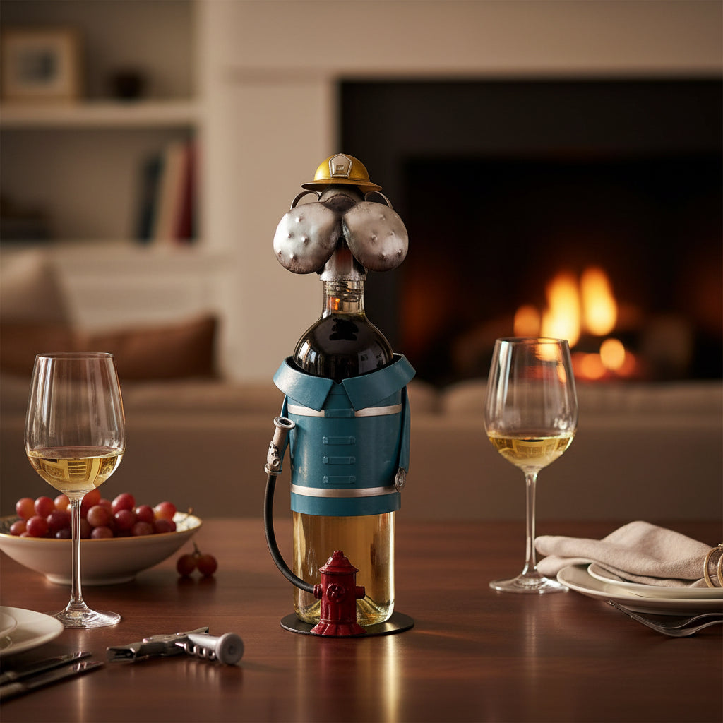 Fireman bottle holder