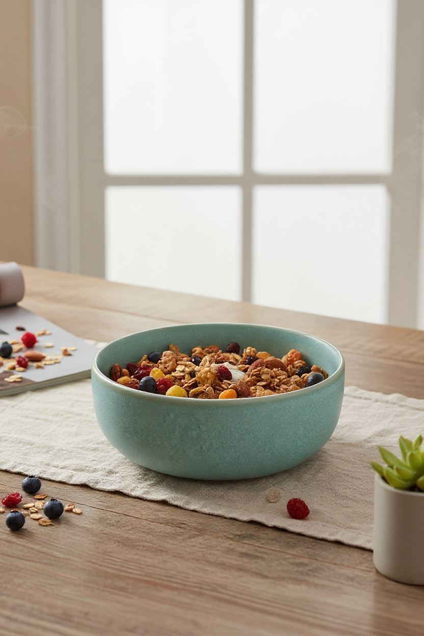 Salatschüssel hellblau