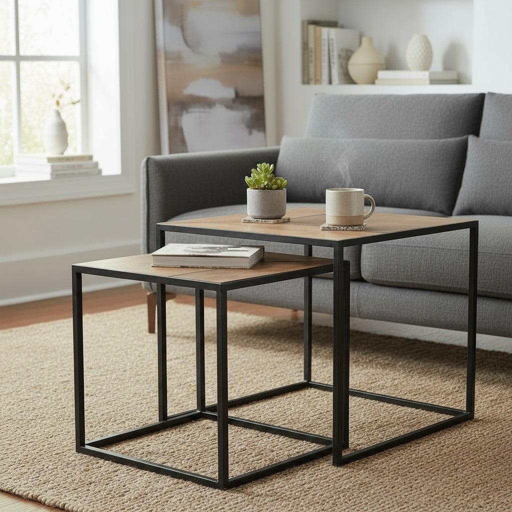 Table d'appoint courbée