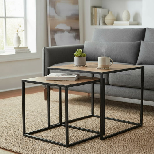 Beistelltisch, Wohnzimmertisch, Couchtisch aus Mangoholz