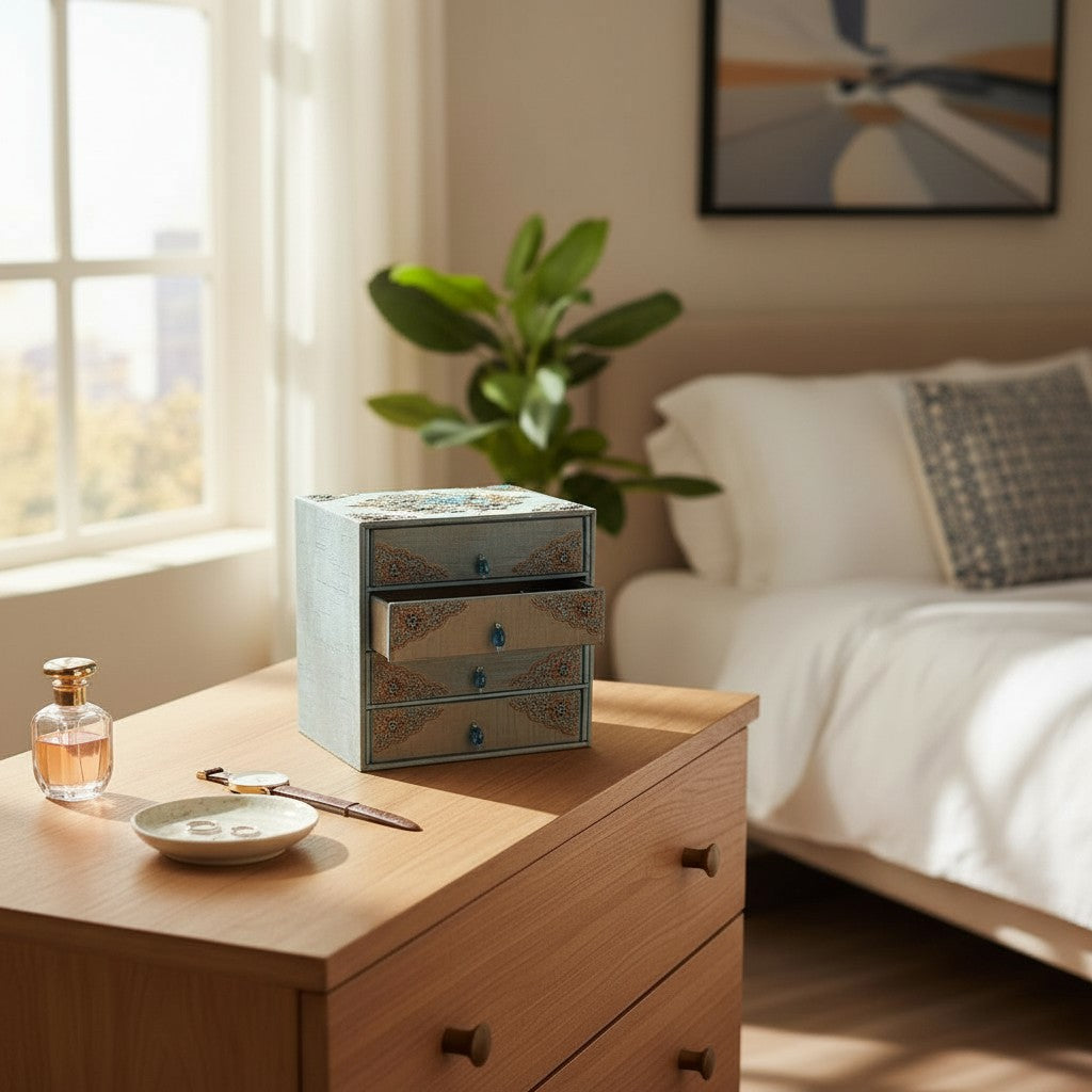 Schmuckkästen handbestickt