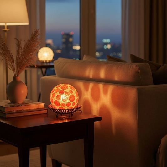 Lampe Kugel mit Korb - Moderne Beleuchtung