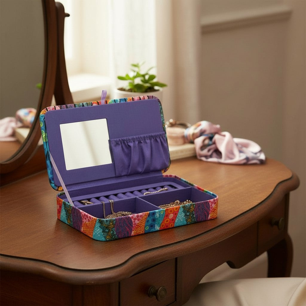 Schmuckschatulle groß Zebra - Mit Spiegel & Ringhaltern