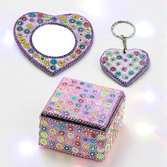 Set di glitter viola