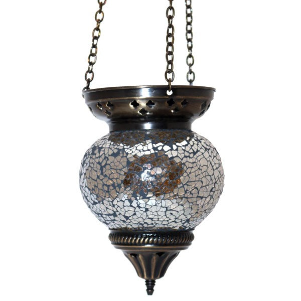 Lampe à suspension en mosaïque de verre