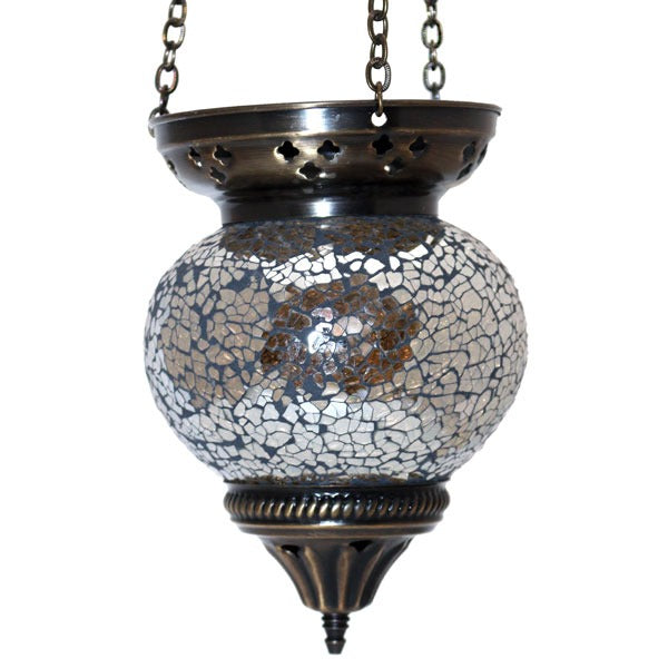 Lampe à suspension en mosaïque de verre