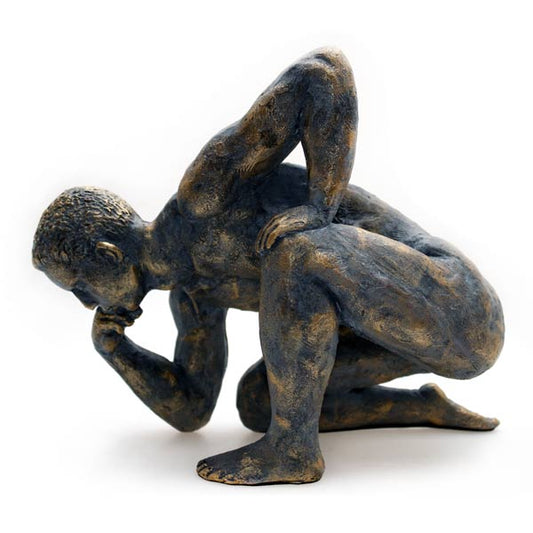 Dekoskulptur Athlet Mann