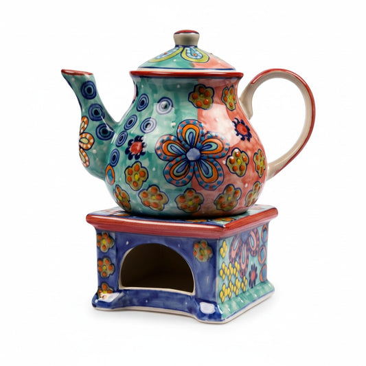 Teekanne mit Stövchen