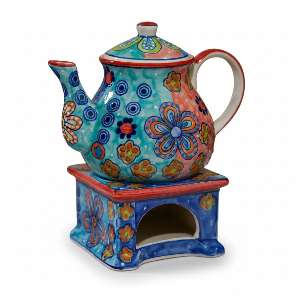 Teekanne mit Stövchen