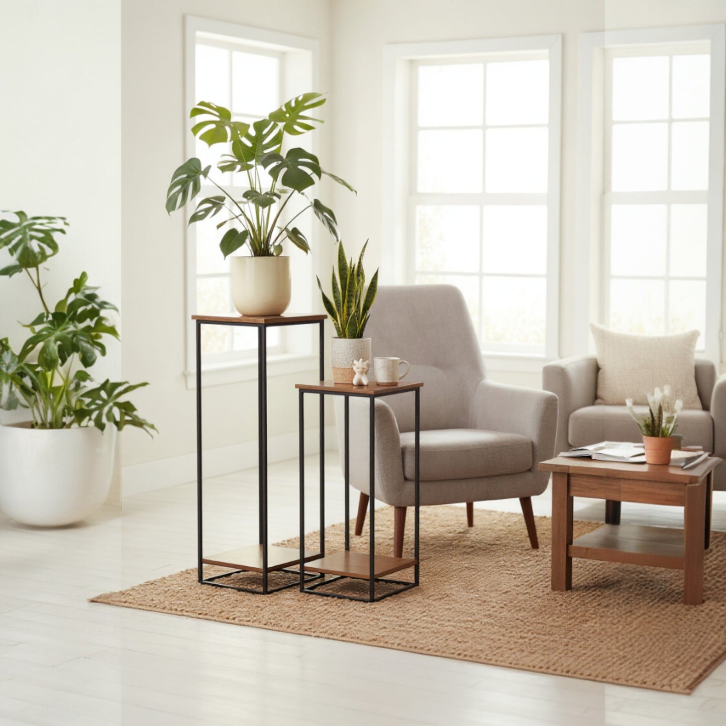 Table d'appoint courbée