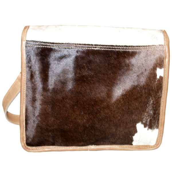 Cowhide shoulder bag