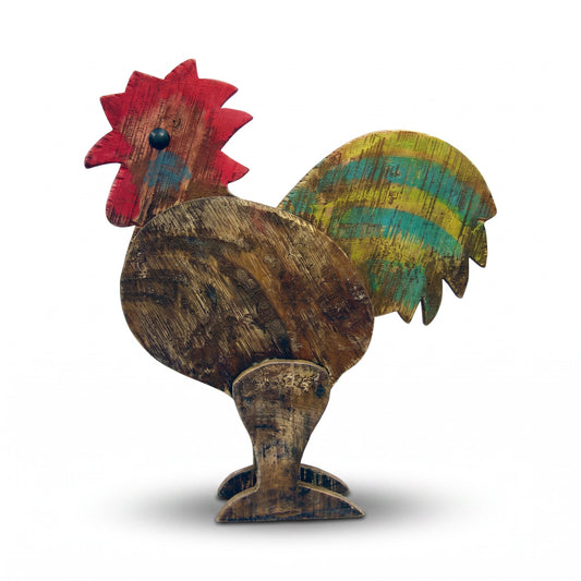 Holzhahn – Dekorative Holzfigur