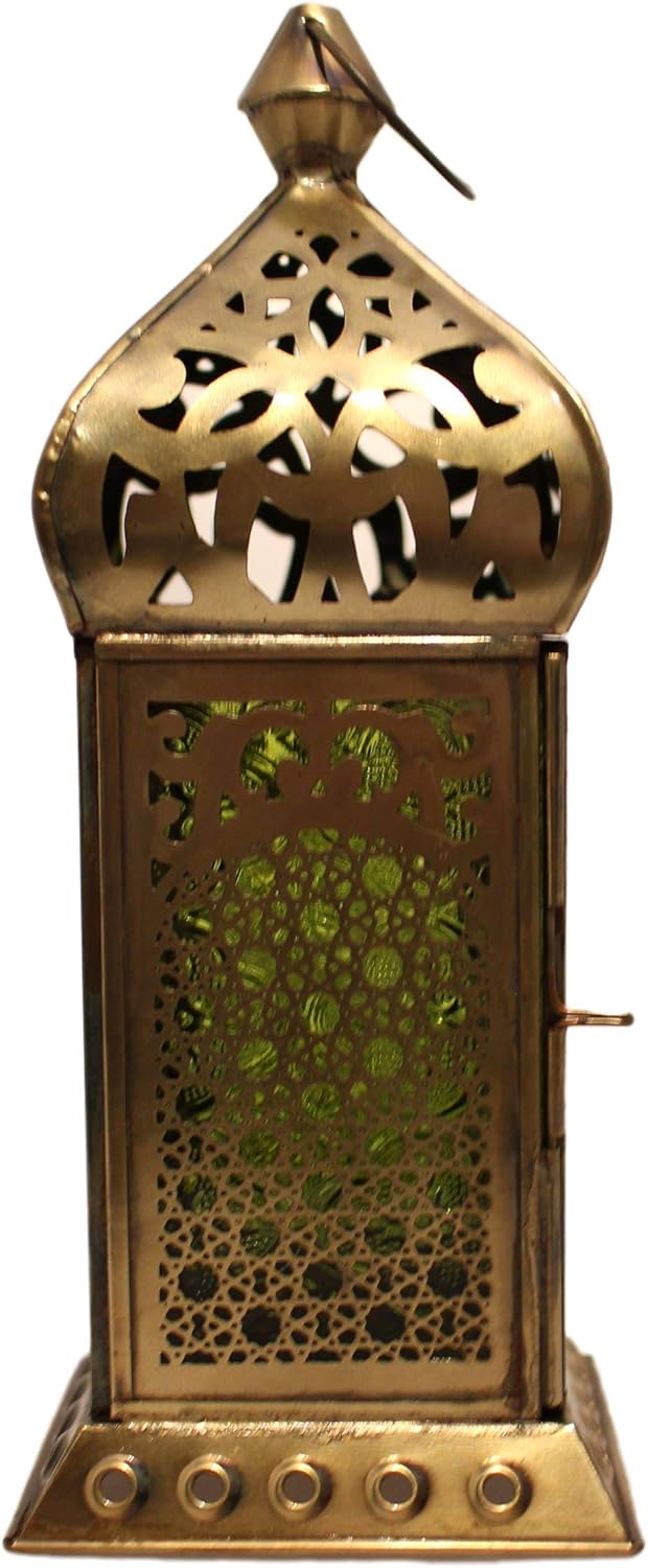 Orientalische Laterne Gold mit Glas – Teelichtlaterne
