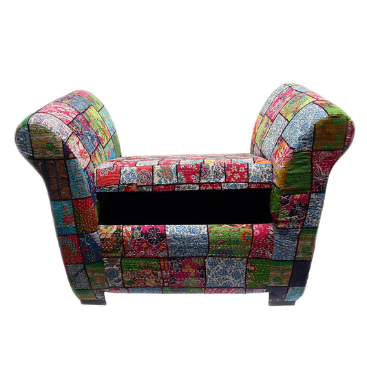 Einsitzer mit Stauraum Patchwork B-Ware Messemuster