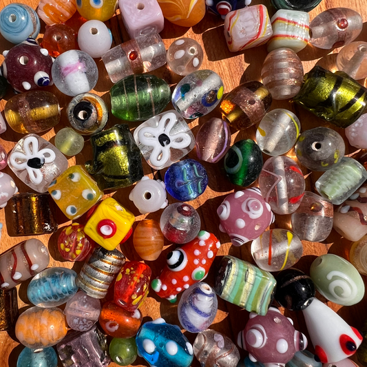 Glasperlenmix 500g – Bunte Glasperlen zum Basteln