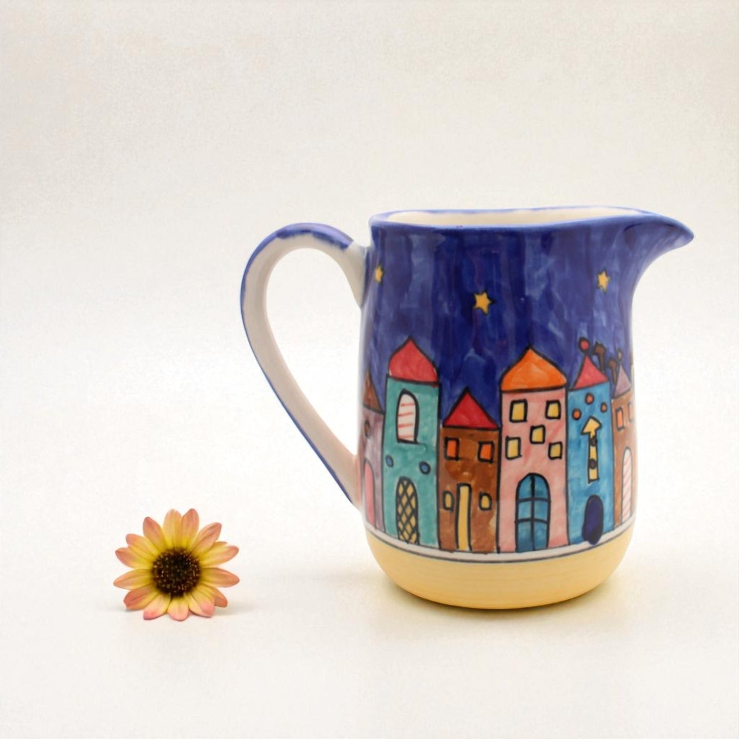 Brocca per l'acqua con motivo cittadino