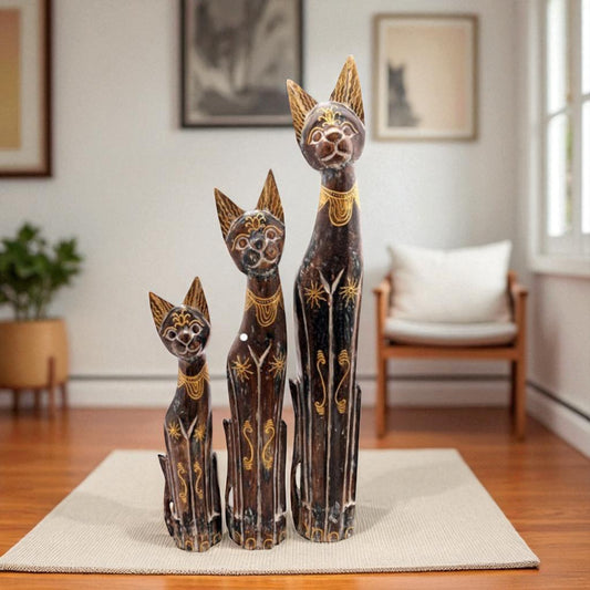Standfiguren Katze Set/3