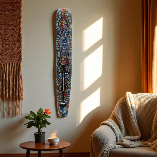 Maske Wandhänger Holz